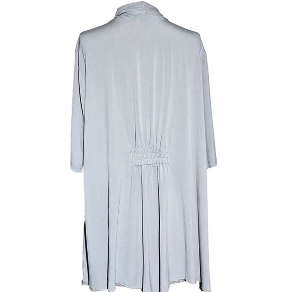 Gray Open Front Liquid Knit Top Size XL - Picture 2 of 4